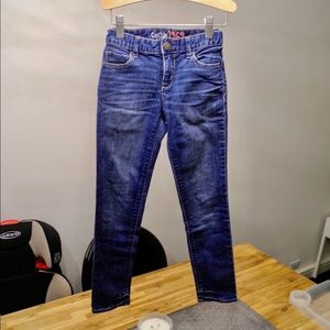 ❤️ 4/$20 Gap Kids Dark Blue Denim Skinny Jeans Sz 7